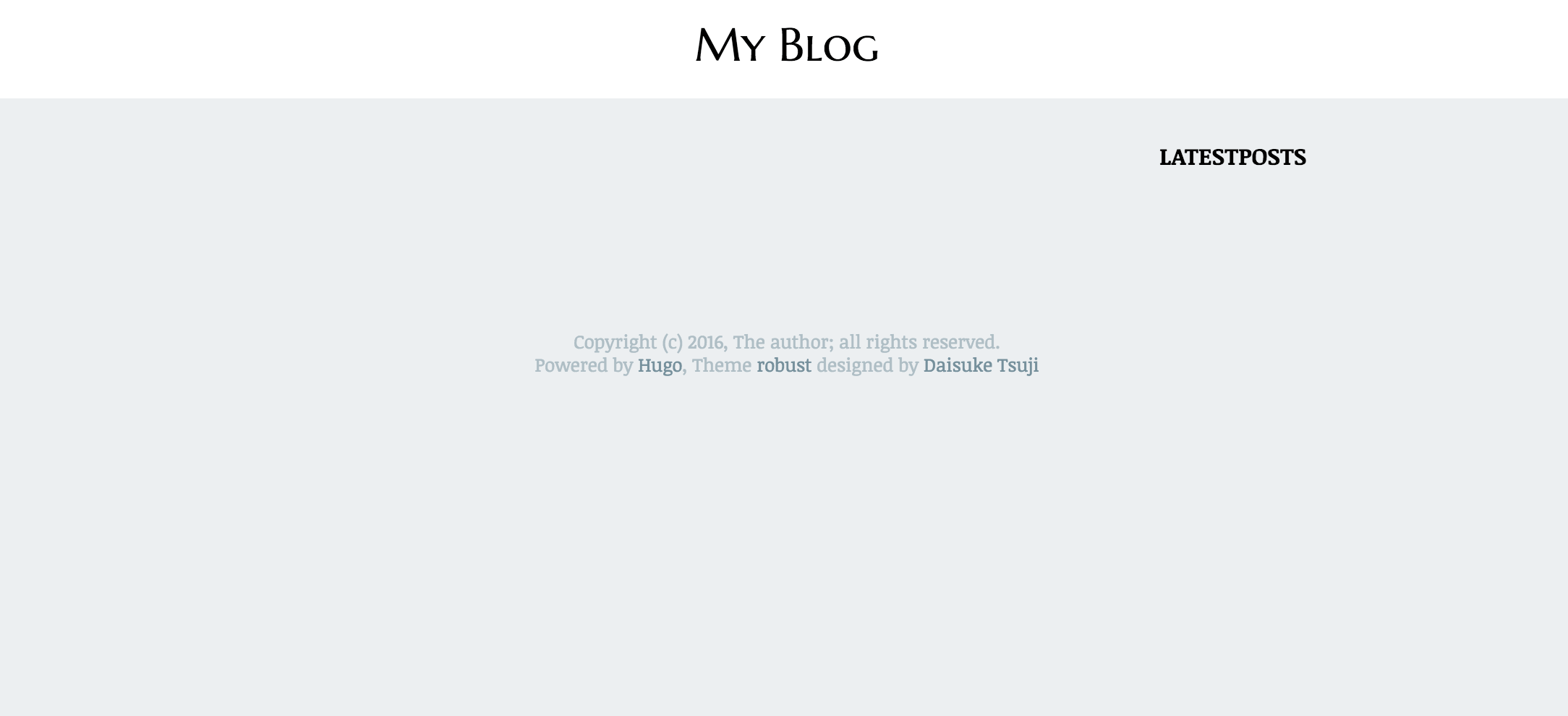 Empty Blog